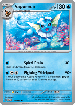 Vaporeon 134 — 151