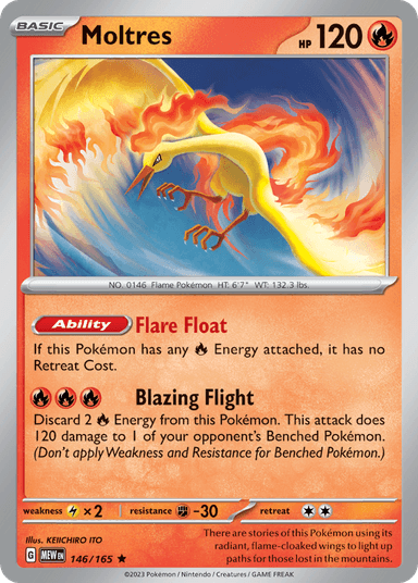 Carta Moltres 146/165 do set 151 — Pokémon TCG | Bynx