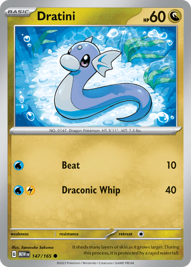 Carta Dratini 147/165 do set 151 — Pokémon TCG | Bynx