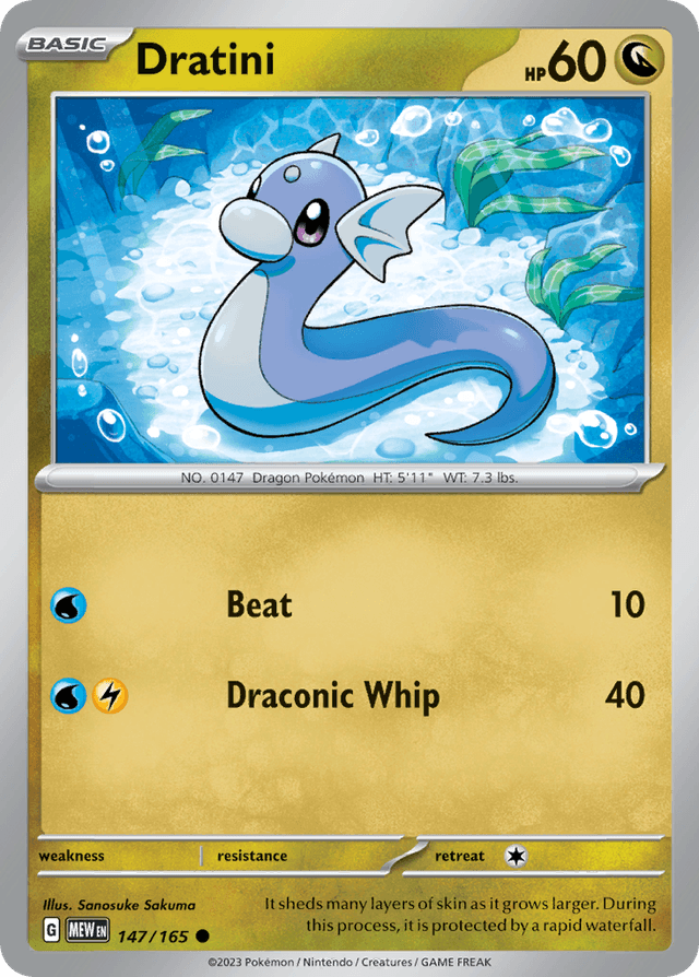 Carta Dratini 147/165 do set 151 — Pokémon TCG | Bynx
