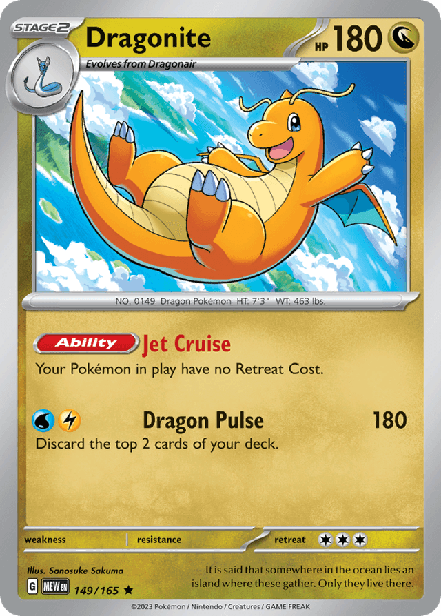 Carta Dragonite 149/165 do set 151 — Pokémon TCG | Bynx