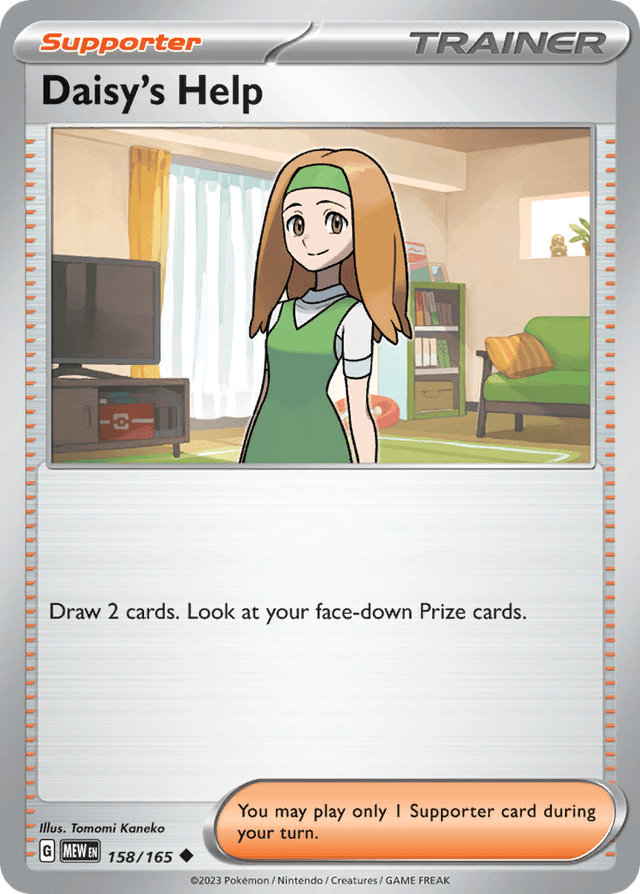 Carta Daisy's Help 158/165 do set 151 — Pokémon TCG | Bynx