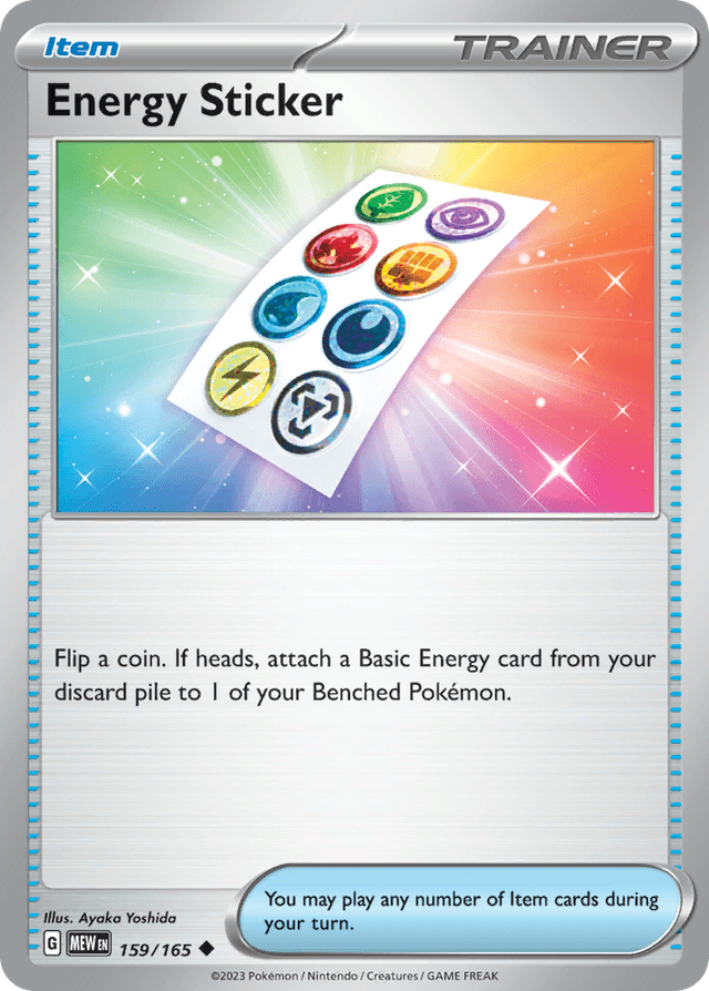 Carta Energy Sticker 159/165 do set 151 — Pokémon TCG | Bynx