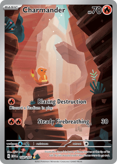 Carta Charmander 168/165 do set 151 — Pokémon TCG | Bynx