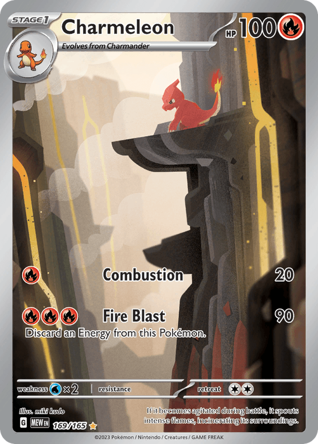 Carta Charmeleon 169/165 do set 151 — Pokémon TCG | Bynx