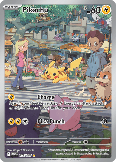 Carta Pikachu 173/165 do set 151 — Pokémon TCG | Bynx