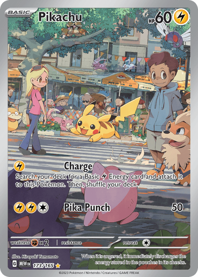 Carta Pikachu 173/165 do set 151 — Pokémon TCG | Bynx