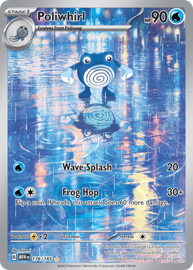 Carta Poliwhirl 176/165 do set 151 — Pokémon TCG | Bynx