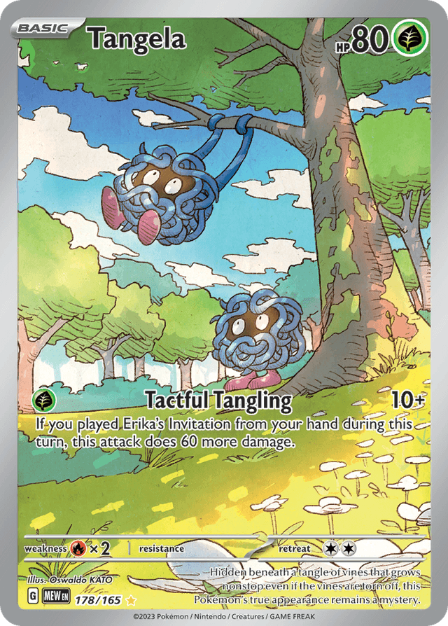 Carta Tangela 178/165 do set 151 — Pokémon TCG | Bynx
