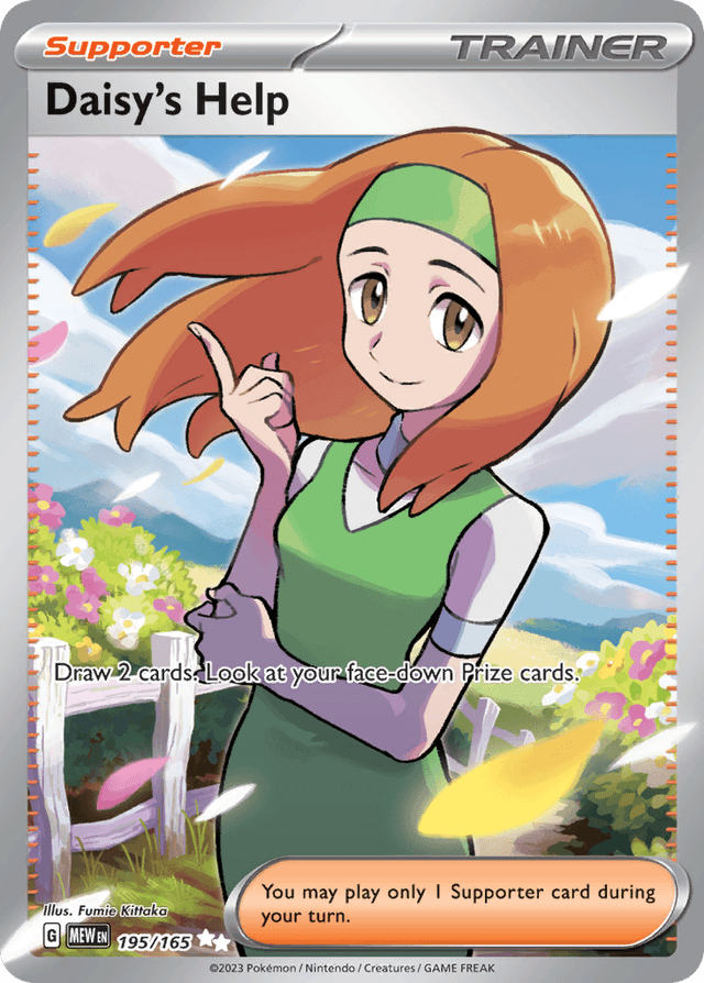 Carta Daisy's Help 195/165 do set 151 — Pokémon TCG | Bynx
