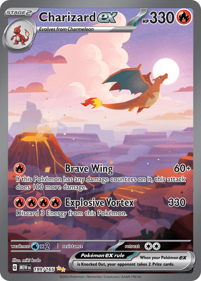 Carta Charizard ex 199/165 do set 151 — Pokémon TCG | Bynx