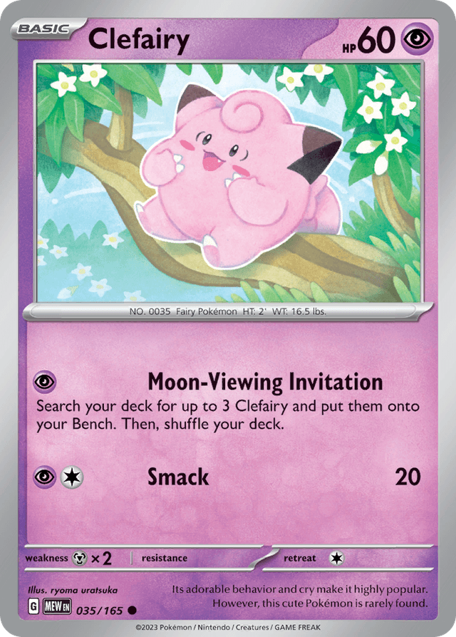Carta Clefairy 35/165 do set 151 — Pokémon TCG | Bynx