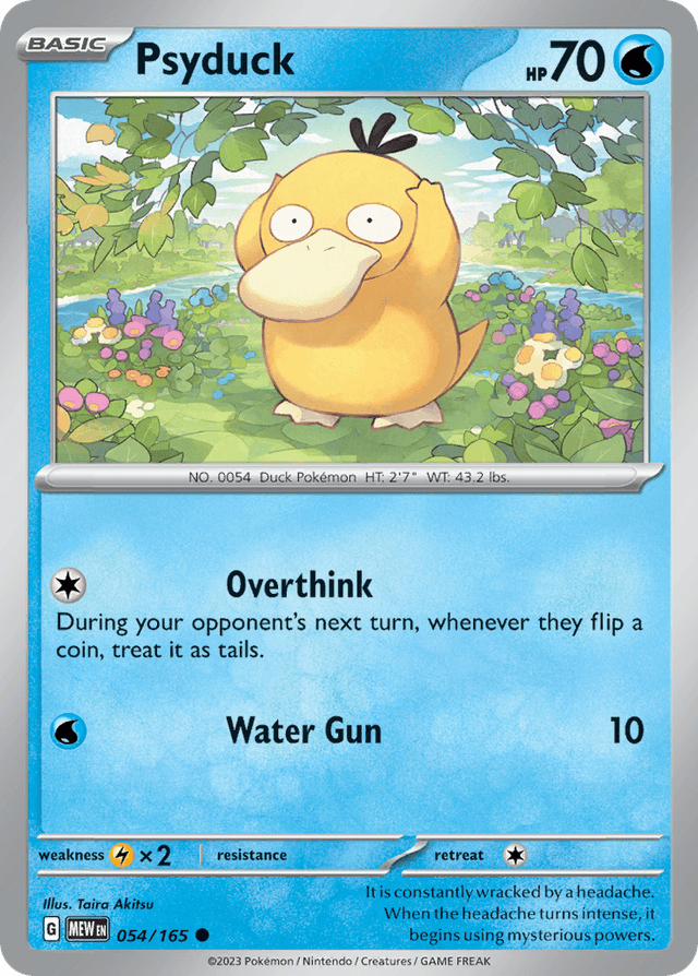 Carta Psyduck 54/165 do set 151 — Pokémon TCG | Bynx