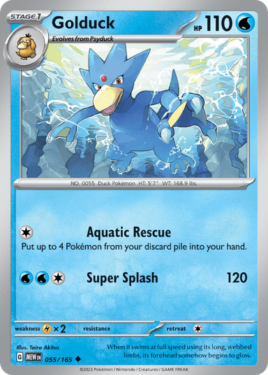 Carta Golduck 55/165 do set 151 — Pokémon TCG | Bynx