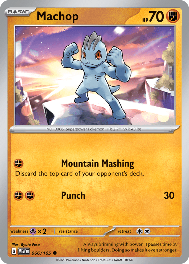 Carta Machop 66/165 do set 151 — Pokémon TCG | Bynx