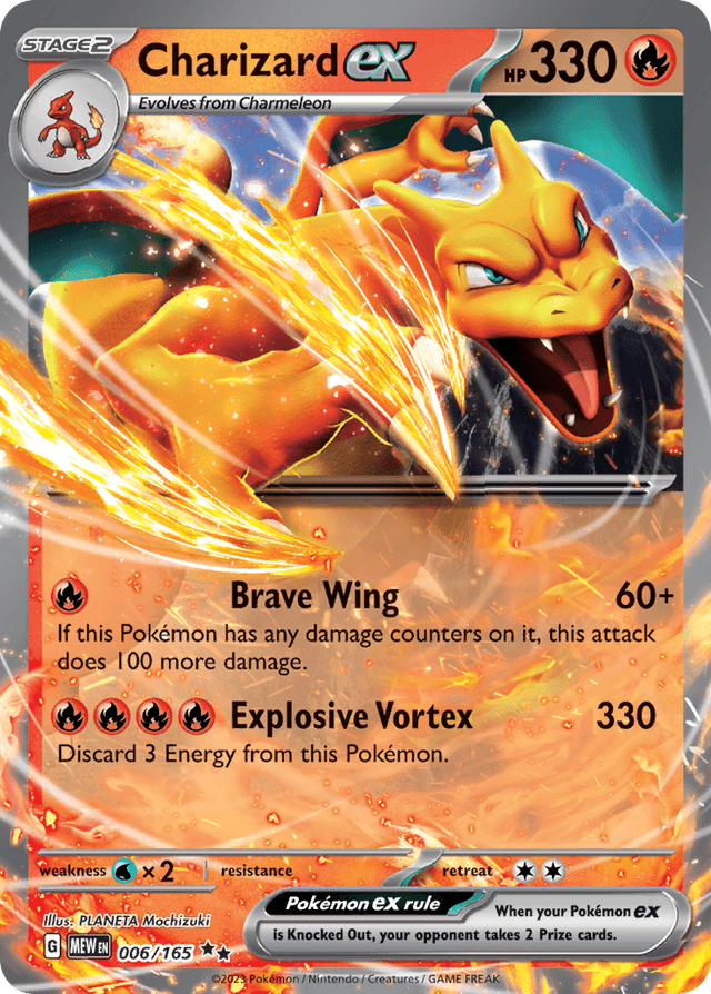 Carta Charizard ex 6/165 do set 151 — Pokémon TCG | Bynx