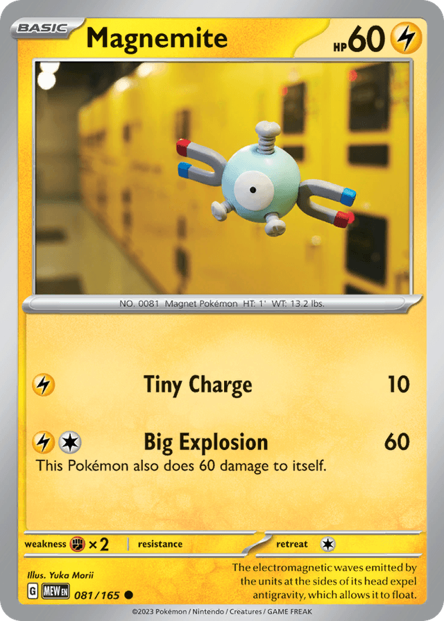 Carta Magnemite 81/165 do set 151 — Pokémon TCG | Bynx