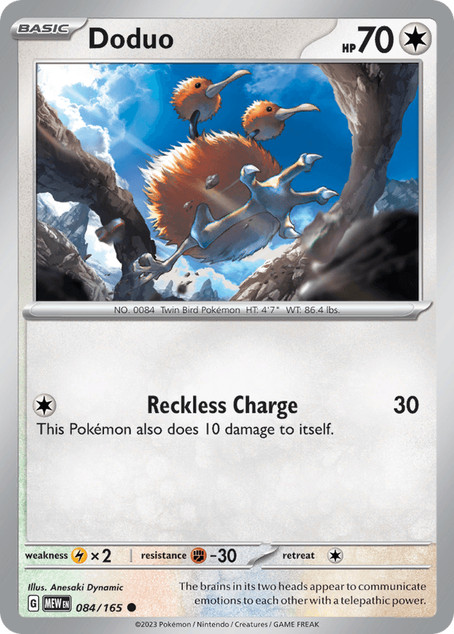 Carta Doduo 84/165 do set 151 — Pokémon TCG | Bynx