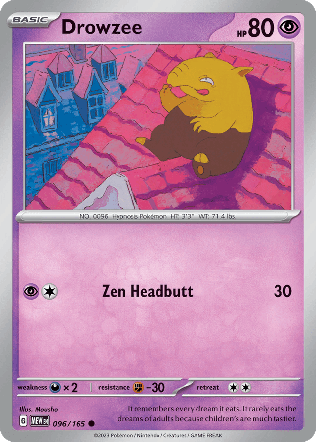 Carta Drowzee 96/165 do set 151 — Pokémon TCG | Bynx