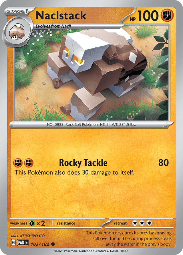 Carta Naclstack 103/182 do set Paradox Rift — Pokémon TCG | Bynx