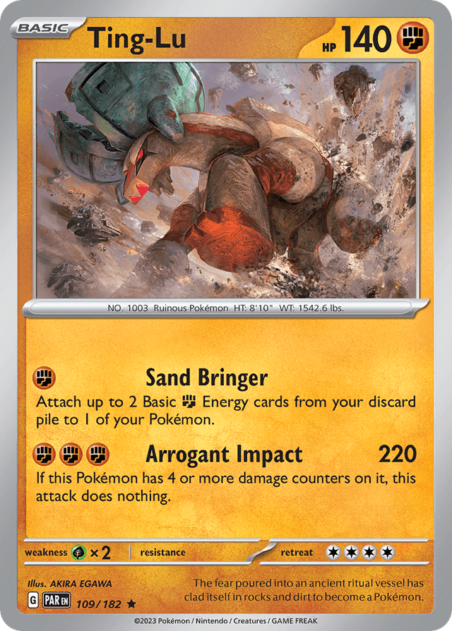 Carta Ting-Lu 109/182 do set Paradox Rift — Pokémon TCG | Bynx