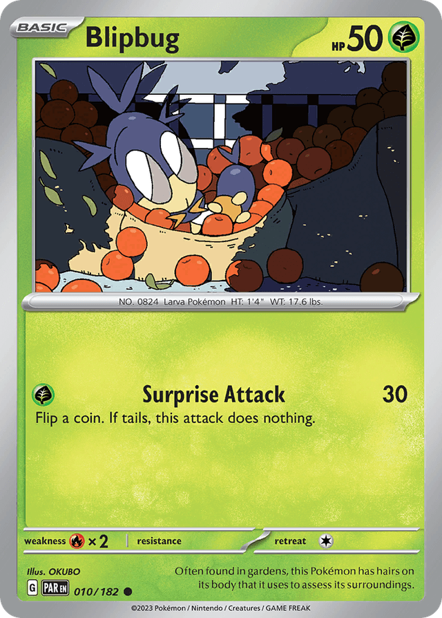 Carta Blipbug 10/182 do set Paradox Rift — Pokémon TCG | Bynx