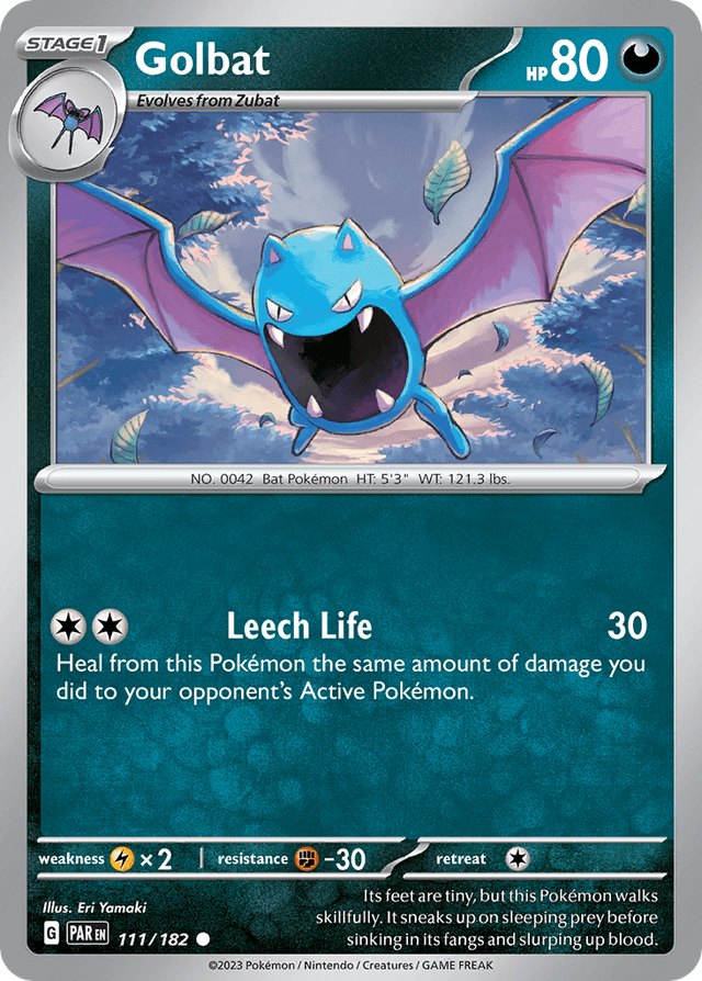 Carta Golbat 111/182 do set Paradox Rift — Pokémon TCG | Bynx
