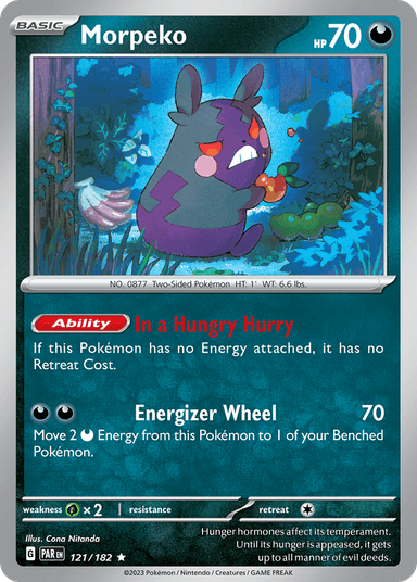 Carta Morpeko 121/182 do set Paradox Rift — Pokémon TCG | Bynx