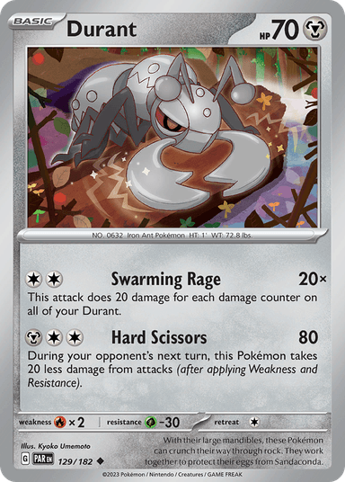 Carta Durant 129/182 do set Paradox Rift — Pokémon TCG | Bynx