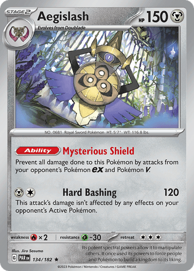 Carta Aegislash 134/182 do set Paradox Rift — Pokémon TCG | Bynx