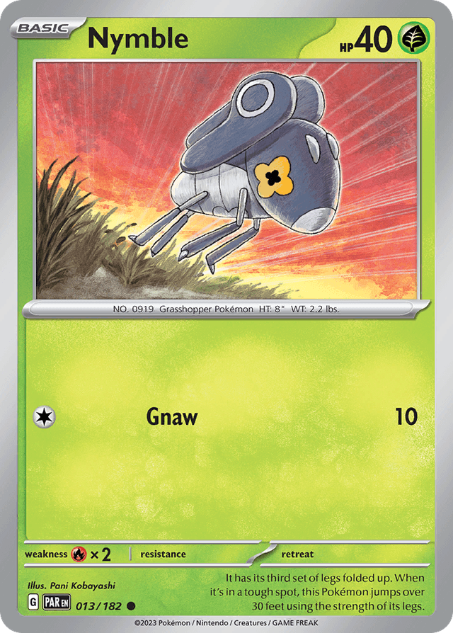 Carta Nymble 13/182 do set Paradox Rift — Pokémon TCG | Bynx