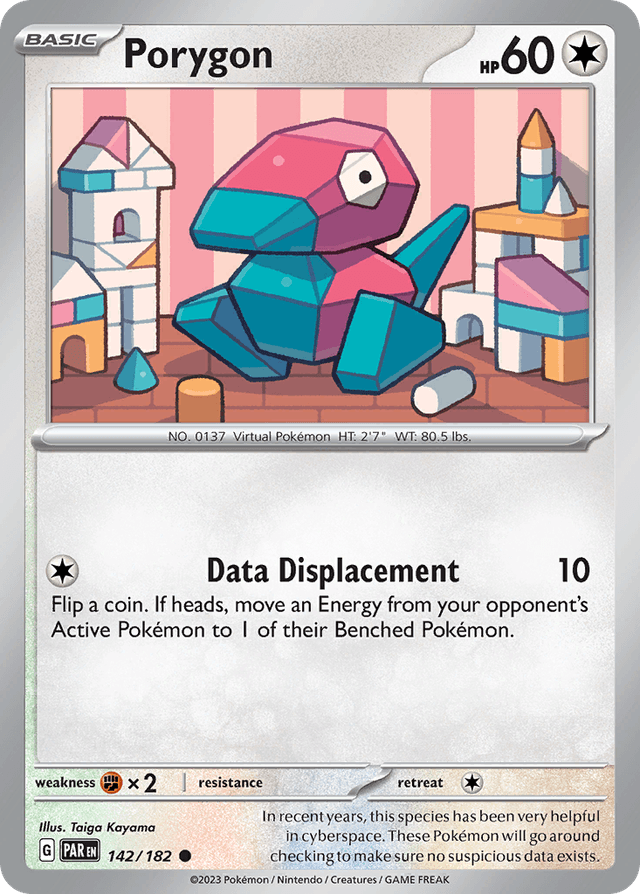 Carta Porygon 142/182 do set Paradox Rift — Pokémon TCG | Bynx
