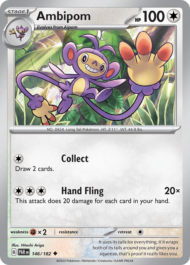 Carta Ambipom 146/182 do set Paradox Rift — Pokémon TCG | Bynx