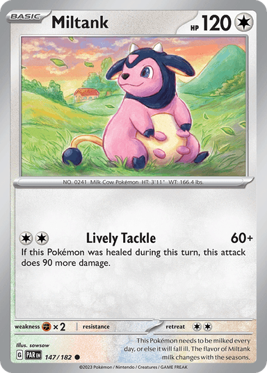 Carta Miltank 147/182 do set Paradox Rift — Pokémon TCG | Bynx