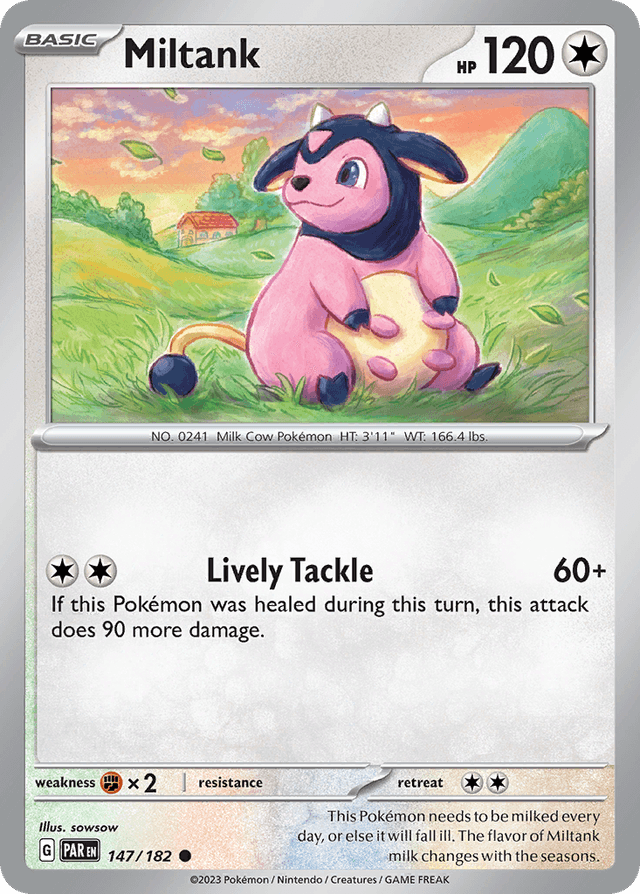 Carta Miltank 147/182 do set Paradox Rift — Pokémon TCG | Bynx