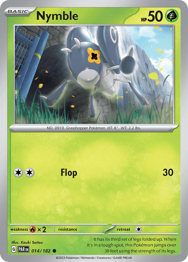 Carta Nymble 14/182 do set Paradox Rift — Pokémon TCG | Bynx