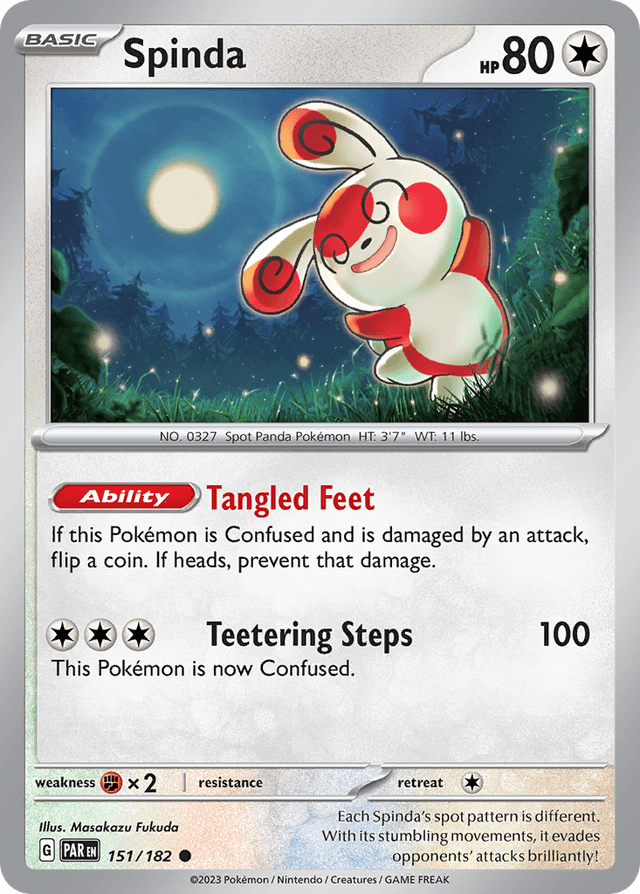 Carta Spinda 151/182 do set Paradox Rift — Pokémon TCG | Bynx
