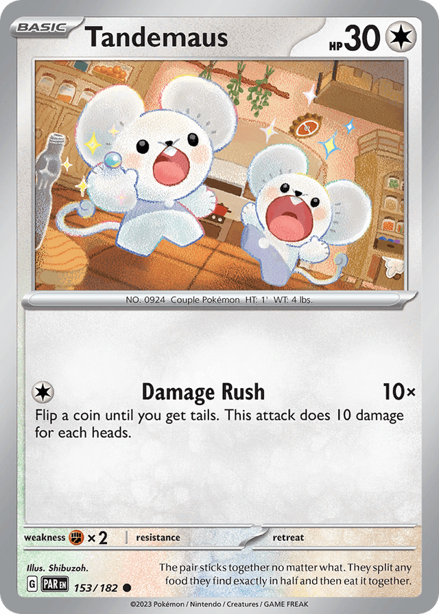 Carta Tandemaus 153/182 do set Paradox Rift — Pokémon TCG | Bynx