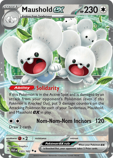 Carta Maushold ex 155/182 do set Paradox Rift — Pokémon TCG | Bynx