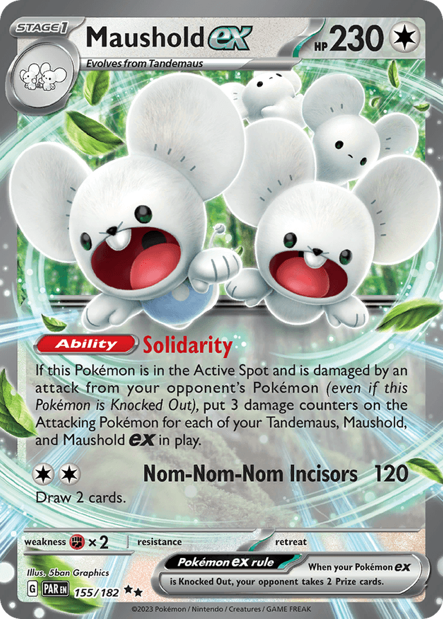 Carta Maushold ex 155/182 do set Paradox Rift — Pokémon TCG | Bynx