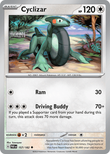 Carta Cyclizar 157/182 do set Paradox Rift — Pokémon TCG | Bynx