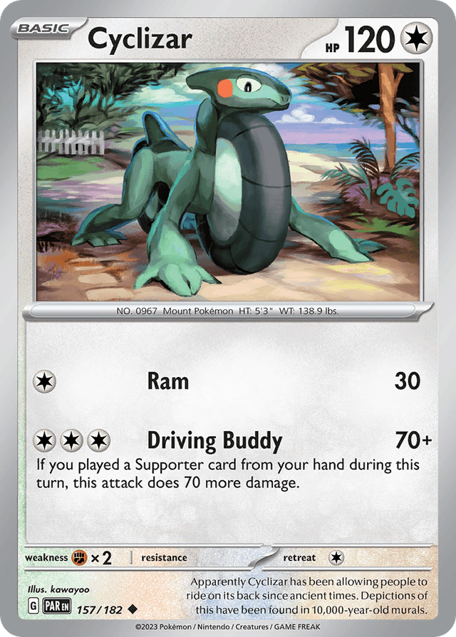 Carta Cyclizar 157/182 do set Paradox Rift — Pokémon TCG | Bynx