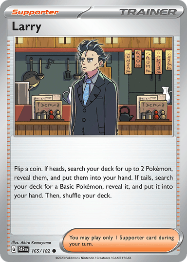 Carta Larry 165/182 do set Paradox Rift — Pokémon TCG | Bynx