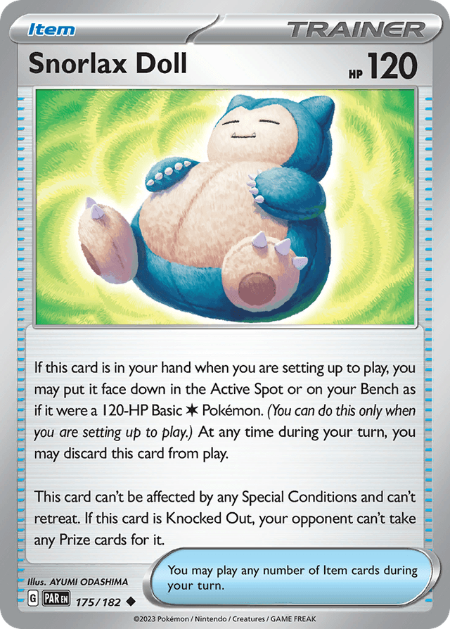 Carta Snorlax Doll 175/182 do set Paradox Rift — Pokémon TCG | Bynx
