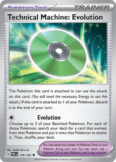 Carta Technical Machine: Evolution 178/182 do set Paradox Rift — Pokémon TCG | Bynx