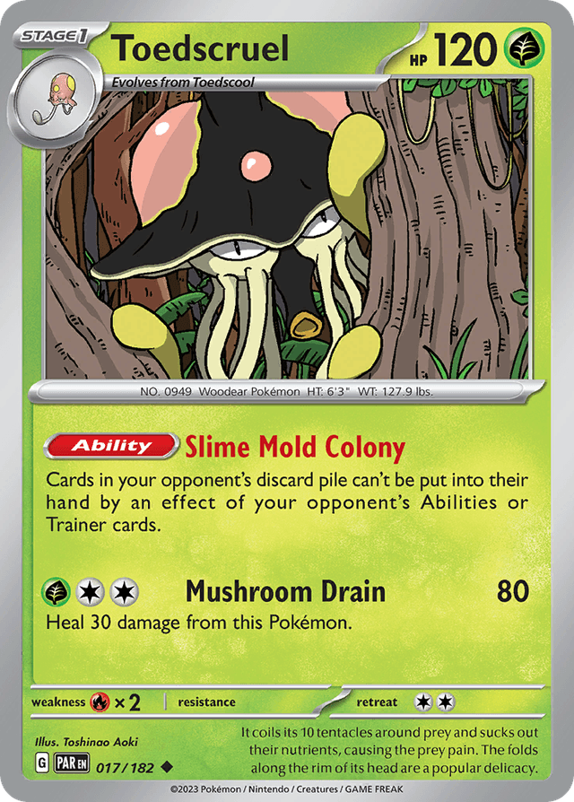 Carta Toedscruel 17/182 do set Paradox Rift — Pokémon TCG | Bynx