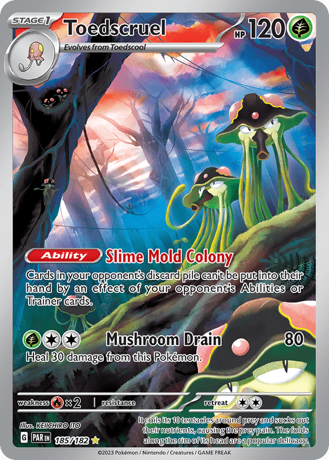 Carta Toedscruel 185/182 do set Paradox Rift — Pokémon TCG | Bynx