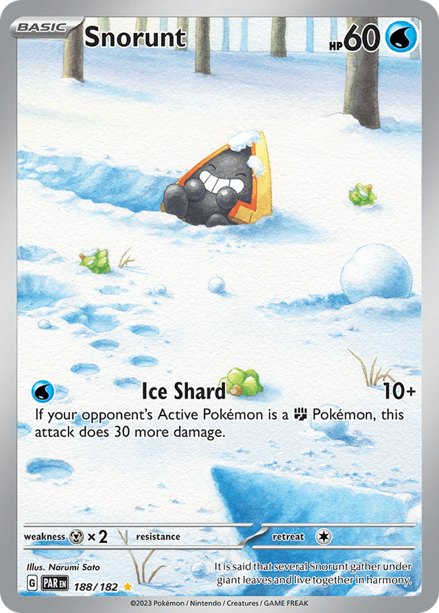 Carta Snorunt 188/182 do set Paradox Rift — Pokémon TCG | Bynx