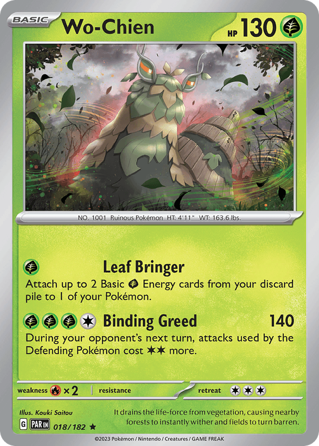 Carta Wo-Chien 18/182 do set Paradox Rift — Pokémon TCG | Bynx