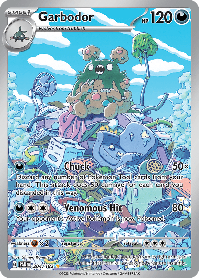 Carta Garbodor 204/182 do set Paradox Rift — Pokémon TCG | Bynx